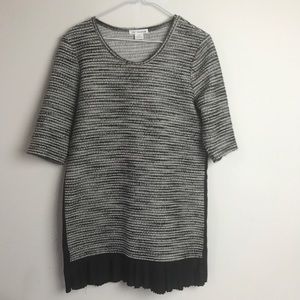 Anthropologie Clu Willoughby Metallic Sweater M